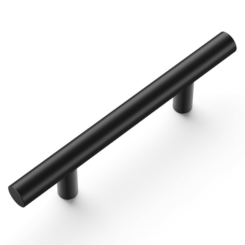 Hickory Hardware 10 Pack Kitchen Cabinet Handles, Drawer Pulls for Doors & Dresser Drawers, Hardware for Bathroom, 3 Inch Hole Center, Matte Black, Heritage Collection - Image 2